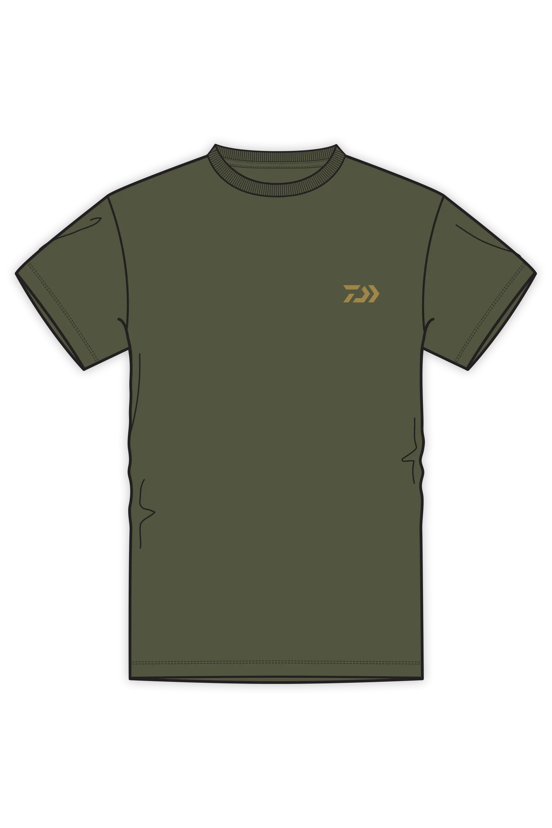 D-Vec Redfish Pattern Logo T-Shirt