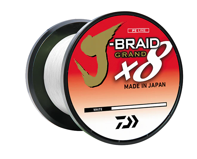 J-BRAID x8 GRAND BRAIDED LINE - WHITE